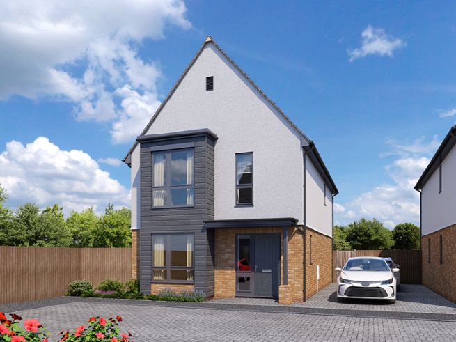 3 bedroom detached house, plot 7 - artist's impression subject to change